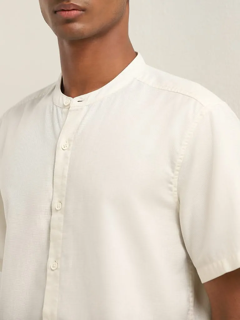 ETA Beige Solid Resort Fit Shirt
