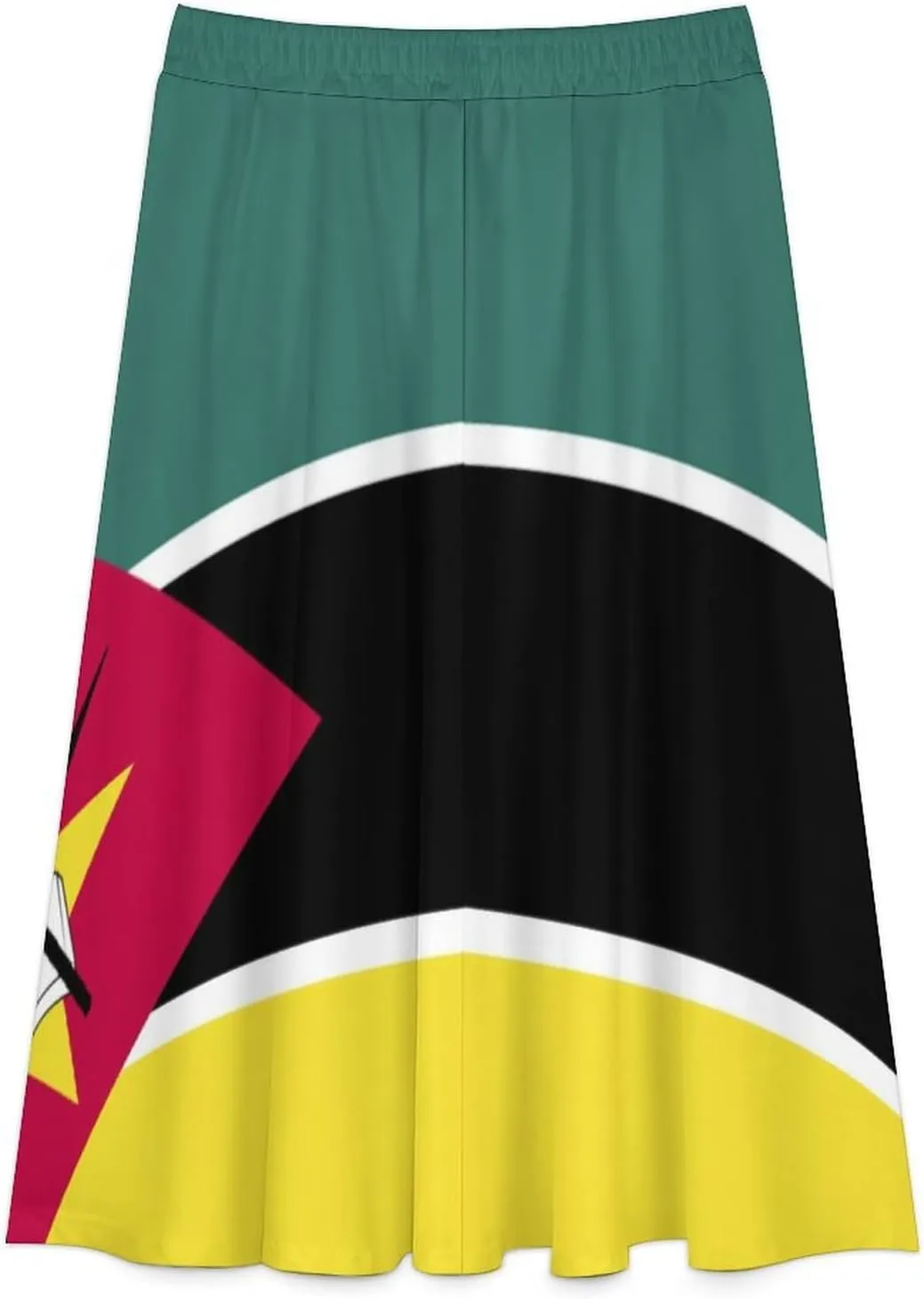 Fattyeery Womens Skirts Nicaragua Flag Prints High Waist Midi Skirt Athletic for Summer Dress Skorts Casual Knee Length Skirt
