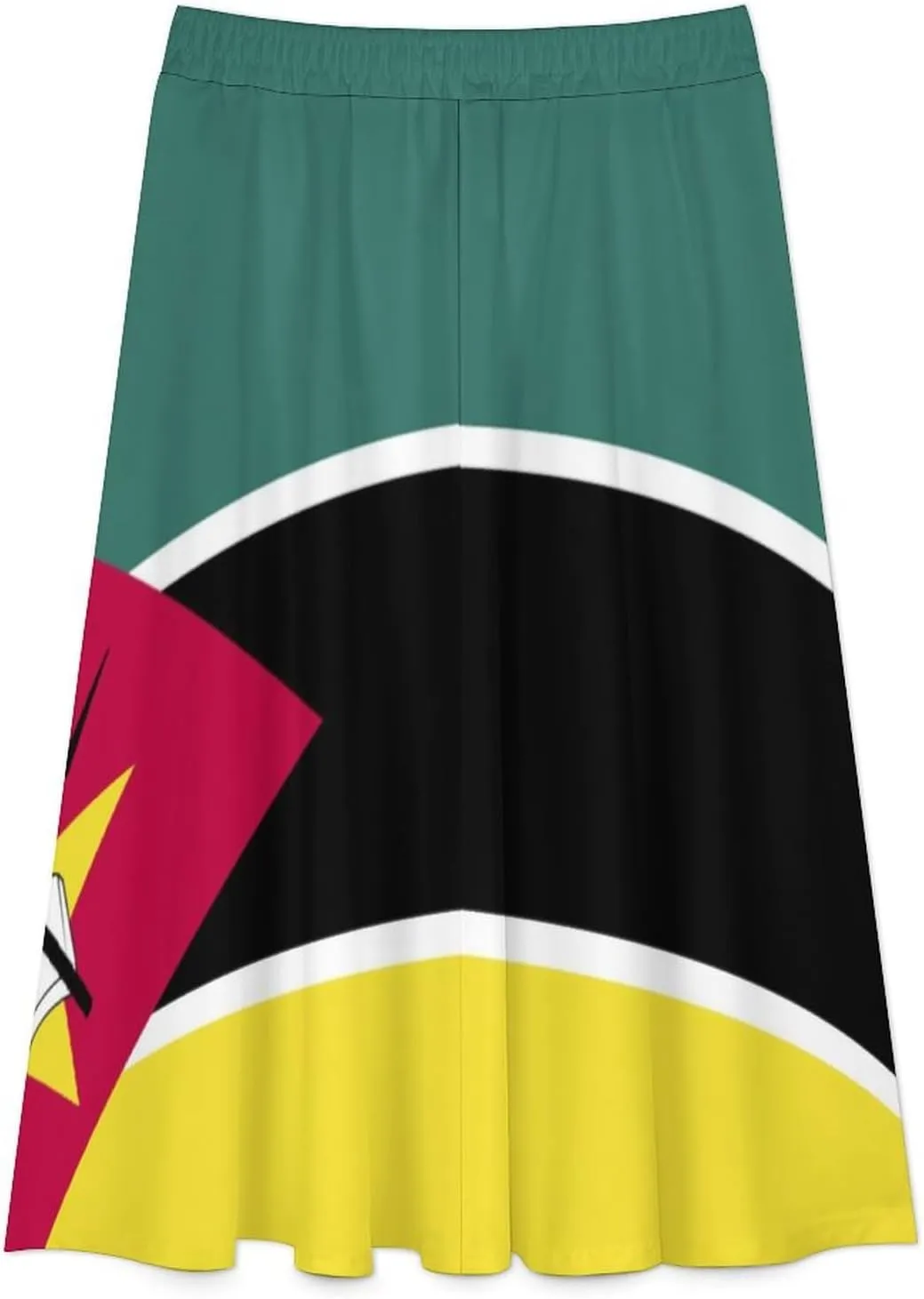 Fattyeery Womens Skirts Nicaragua Flag Prints High Waist Midi Skirt Athletic for Summer Dress Skorts Casual Knee Length Skirt