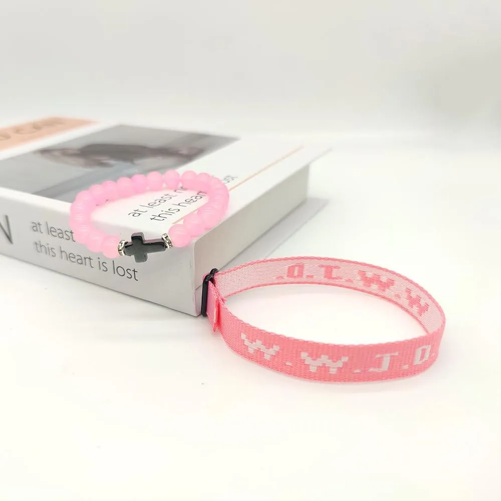 FORUBUS WWJD Bracelets, Inspirational Christian Wristbands for Men and Women, What Would Jesus Do Bracelets Pack/Single