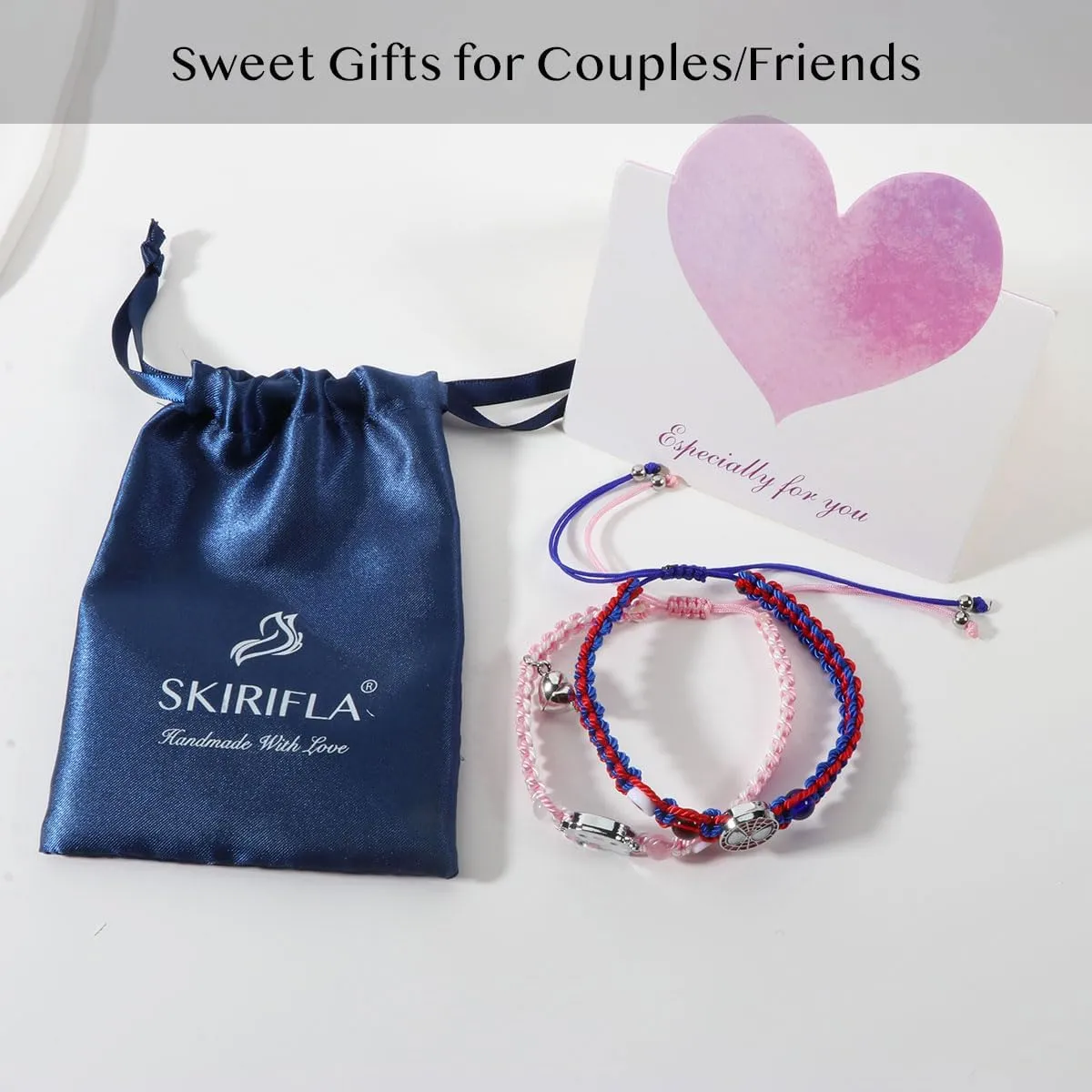 Friendship/Couples Bracelets Set, Valentines Day Birthday Jewelry Gifts for Bf and Gf Soulmate, Matching Spider Bracelet for Best Friend Bestie Daughter Son Grandson