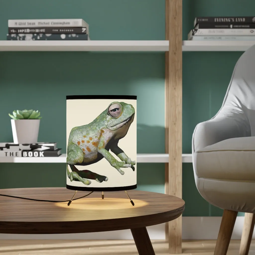 Frog Tripod Lamp with High-Res Printed Shade, US\CA plug