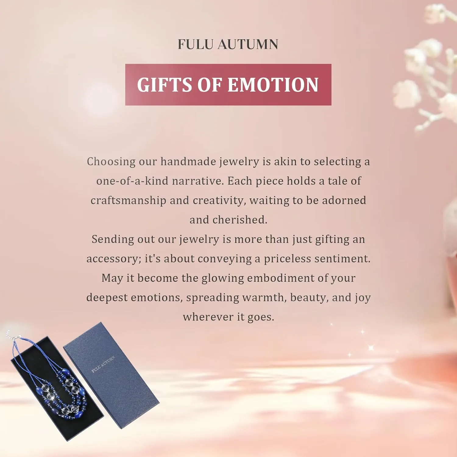 FULU AUTUMN Chunky Layered Beaded Necklaces for Women Multi Strand Statement Necklace Fashion Jewelry Birthday Gifts for Mom