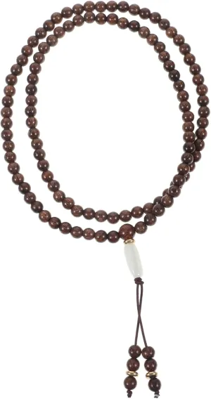 GALPADA Men's Sandalwood Bead Bracelet 108 Beads Wooden Prayer Bracelet for Men Buddhist Jewelry