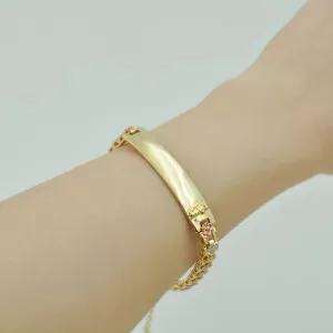 Giffor 14K Gold Filled ID Bracelets For Womens Bracelets Bangles Religious Sanit Juda Rosary Jewelry Gifts