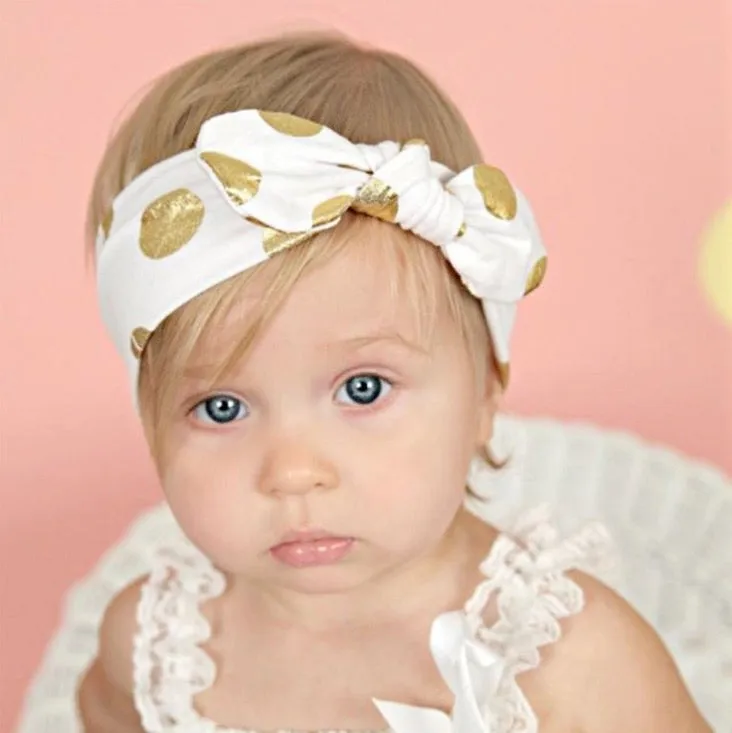 Girls Floral And Polka Dot Headbands