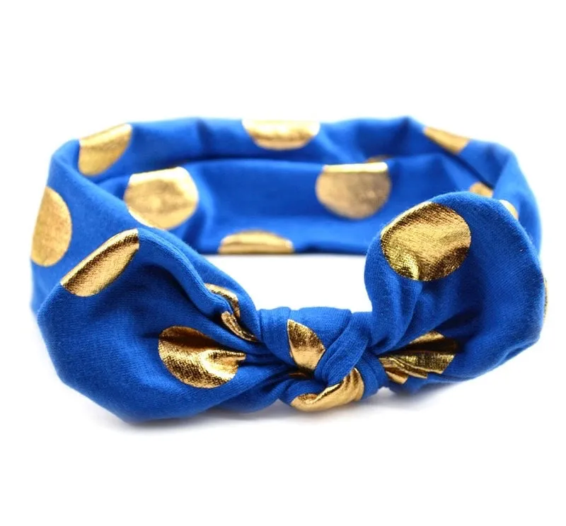 Girls Floral And Polka Dot Headbands