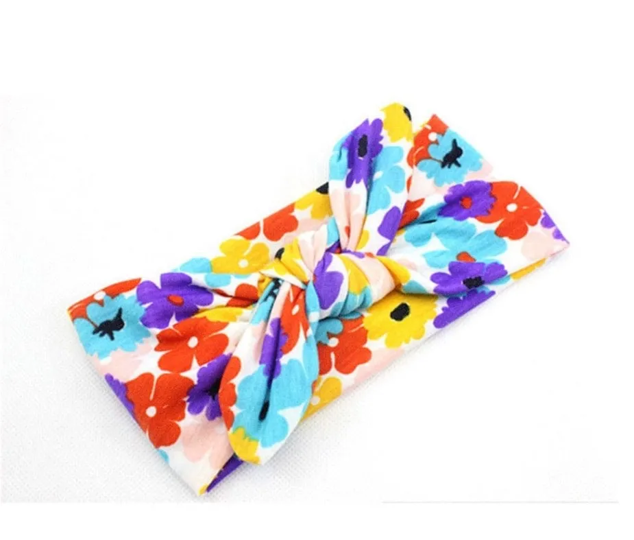 Girls Floral And Polka Dot Headbands