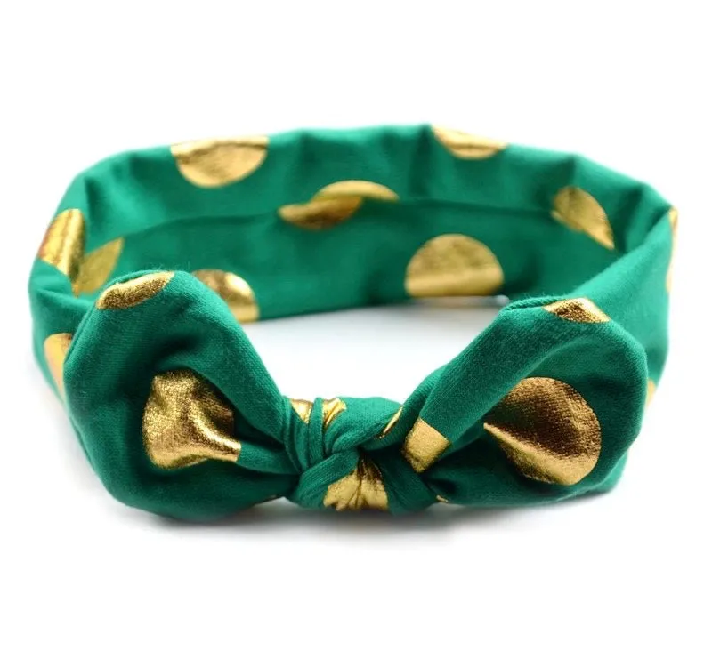 Girls Floral And Polka Dot Headbands