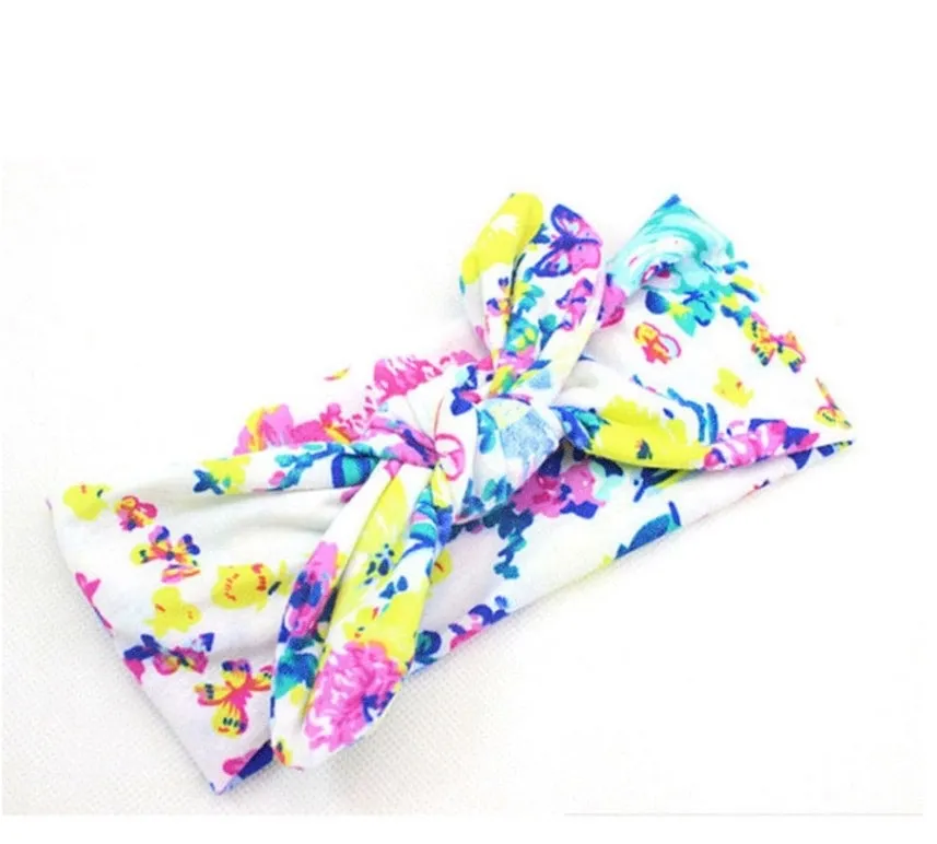 Girls Floral And Polka Dot Headbands
