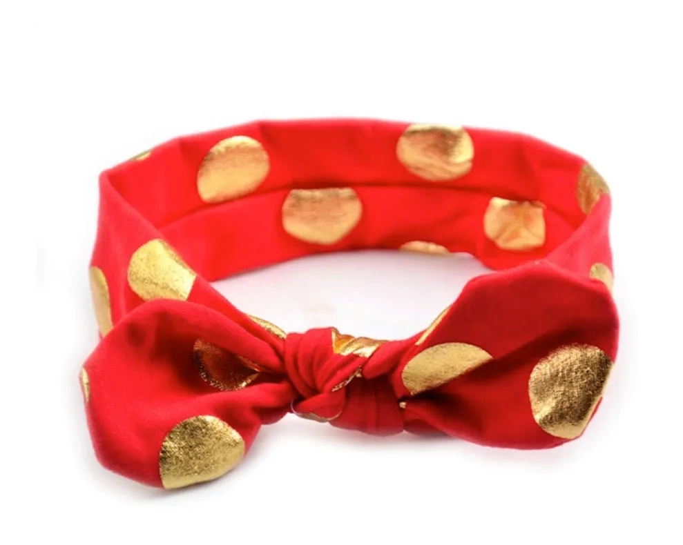Girls Floral And Polka Dot Headbands
