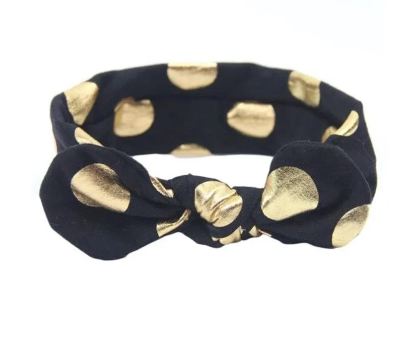 Girls Floral And Polka Dot Headbands
