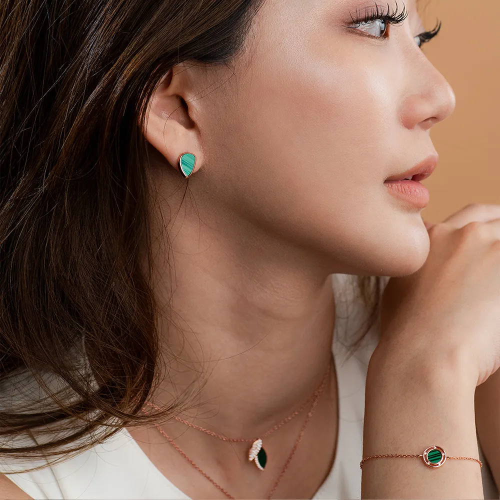 Glistra- Malachite Earrings
