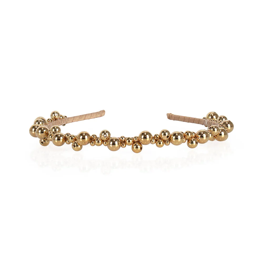 GOLD BEADED HEADBANDS
