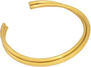 Gold Bracelets for Women 14K Gold Plated Cuff Bracelets for Women Stainless Steel Bangle for mothers birthday gifts Friendship Bracelet For Women.