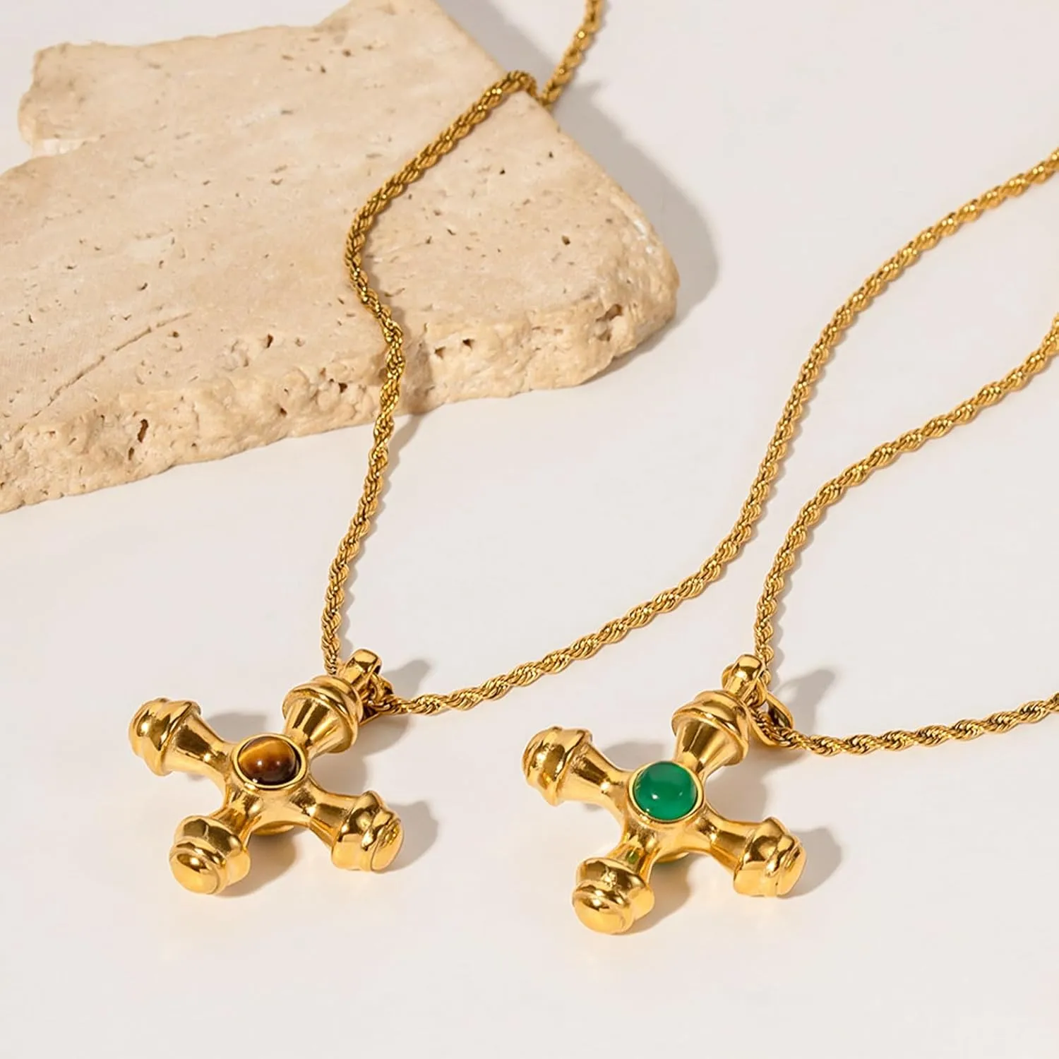 Gold Coin & Heart Pendant Necklaces for Women - Fashion Cross & Teardrop Designs