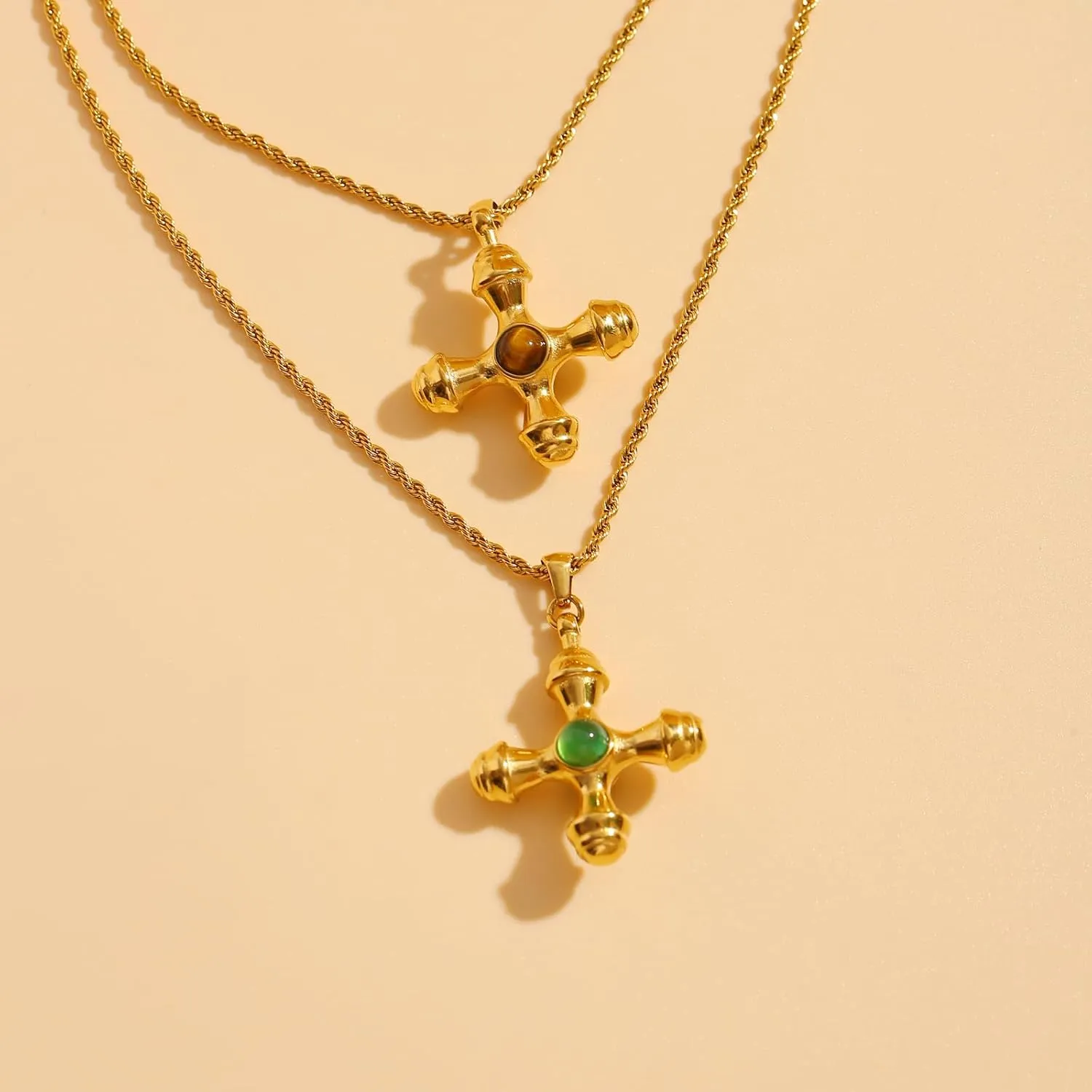 Gold Coin & Heart Pendant Necklaces for Women - Fashion Cross & Teardrop Designs