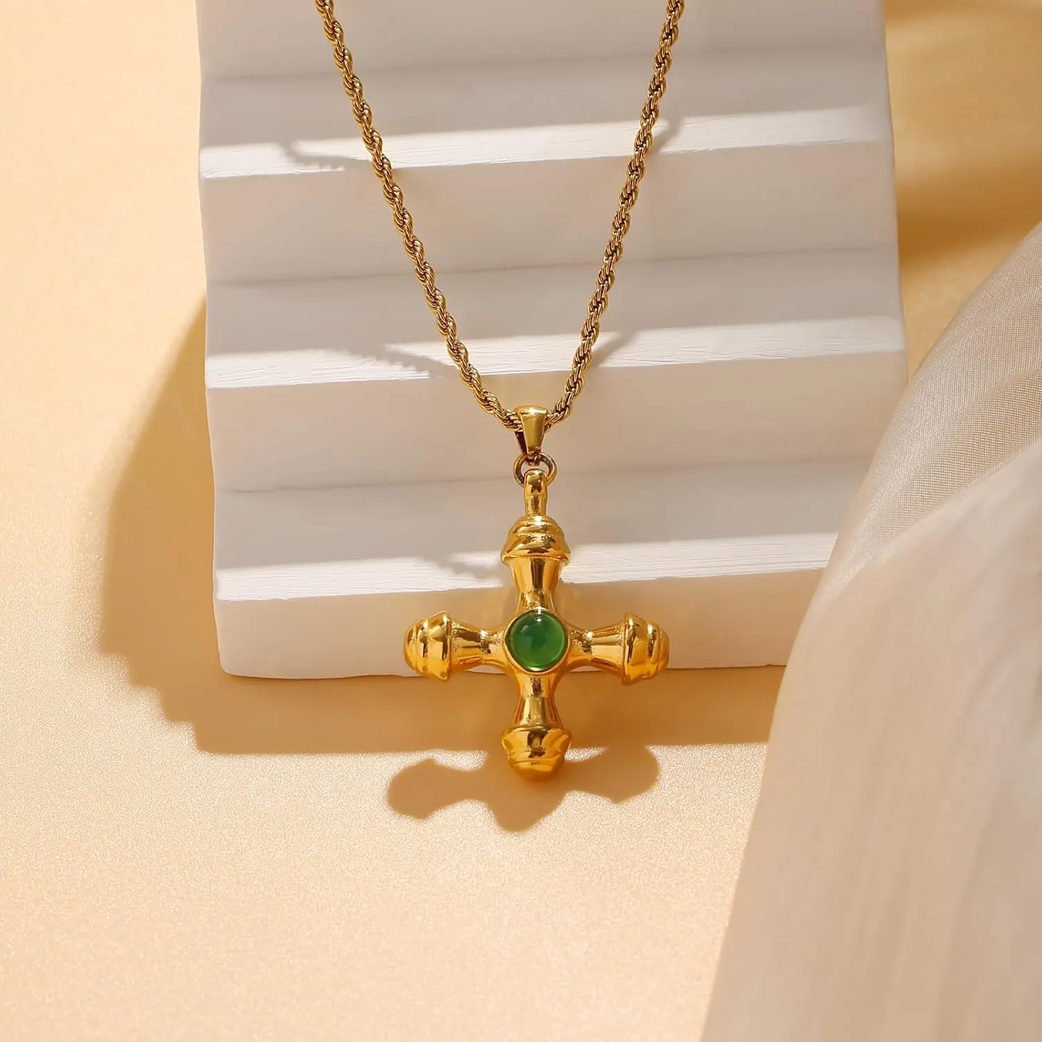 Gold Coin & Heart Pendant Necklaces for Women - Fashion Cross & Teardrop Designs