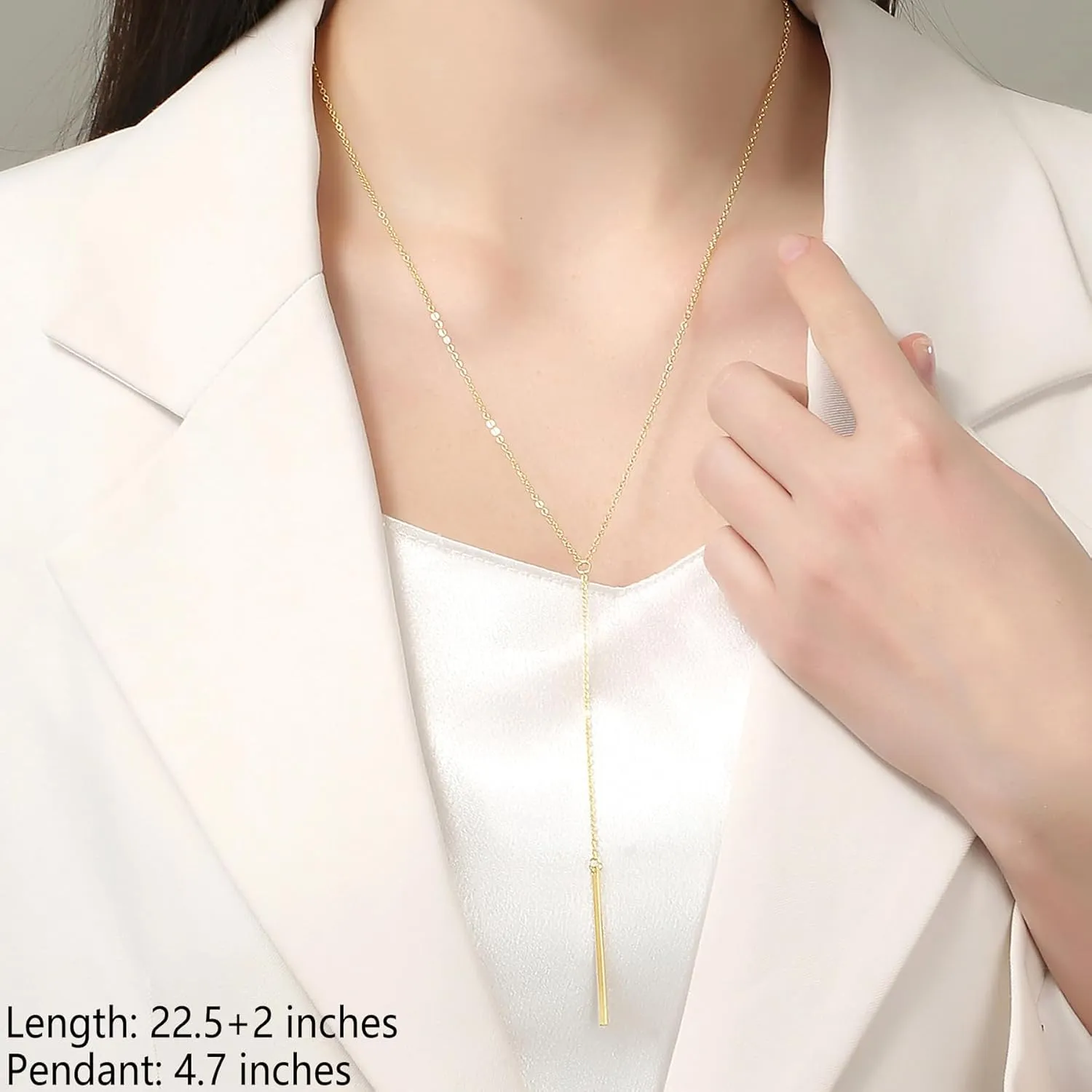 Gold Layered Necklaces for Women Dainty Layered Choker Necklace, Handmade 14K Real Gold Plated Y Pendant Necklace Multilayer Heart Necklace Adjustable Layering Pearls Purple Amethyst Choker Necklaces Jewelry Gift