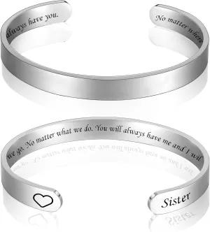 Graduation Gifts Bracelets for Women Men Cuff Bracelet Inspirational Bracelets Stainless Steel Silver Bangles Graduation Jewelry Gifts