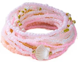 Handmade Multi-layered Summer Beach Seed Beaded Bracelet for Women Stackable Heishi Suffer Braided Bracelet Bohemia Waterproof Hawaii Fashion Charm Jewelry
