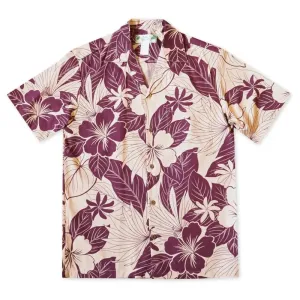 Haven Purple Hawaiian Cotton Shirt