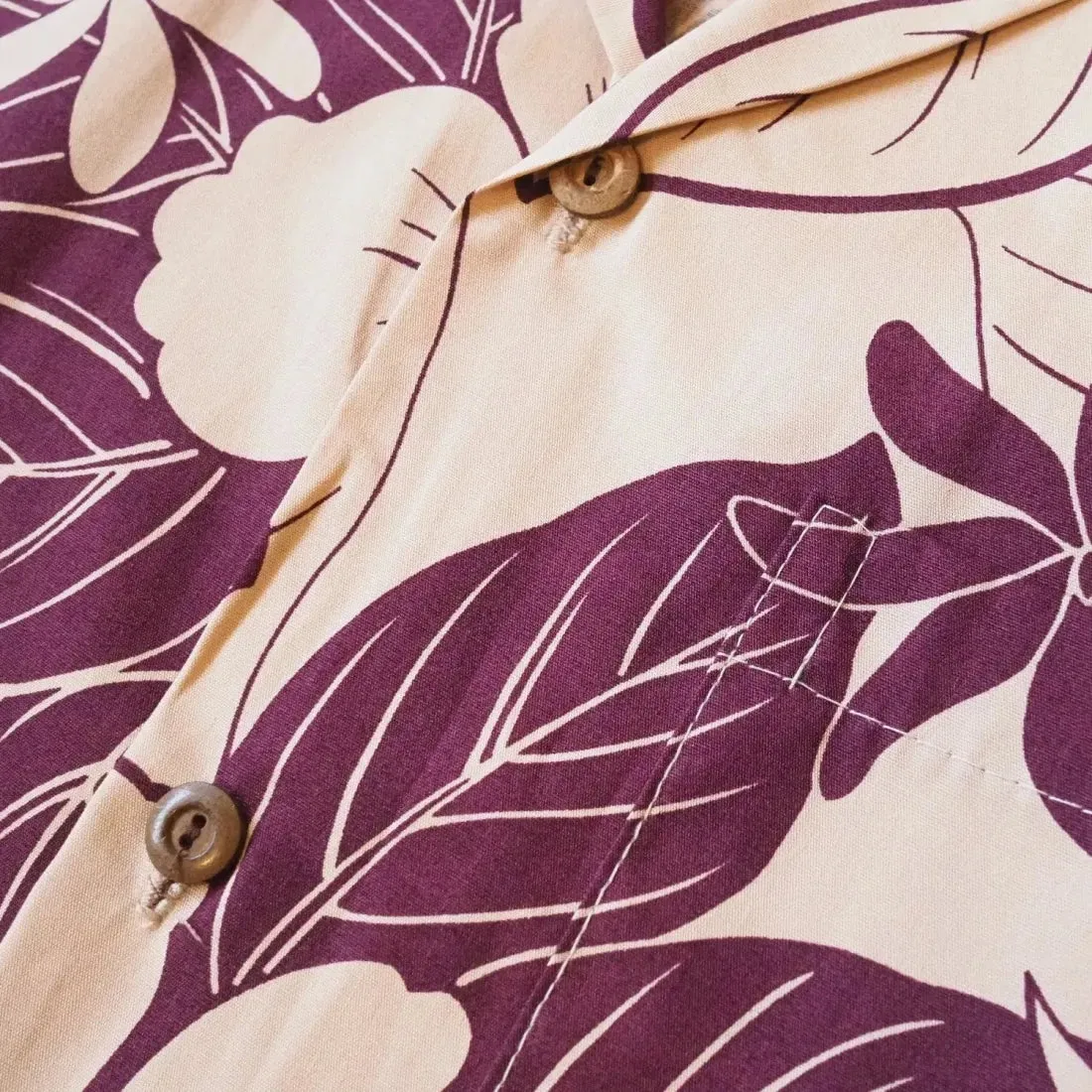 Haven Purple Hawaiian Cotton Shirt