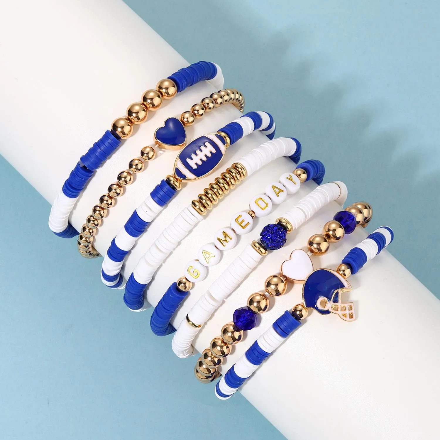 Heishi Bracelets for Women Clay Beaded Stretch Bracelets Stackable Friendship Bracelet Set Summer Beach Accessories Outfits Jewelry Gifts