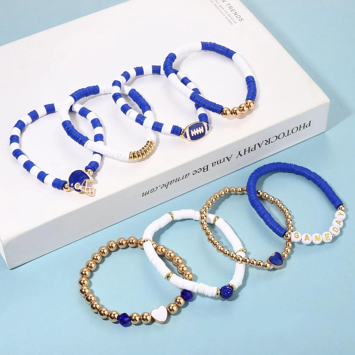 Heishi Bracelets for Women Clay Beaded Stretch Bracelets Stackable Friendship Bracelet Set Summer Beach Accessories Outfits Jewelry Gifts