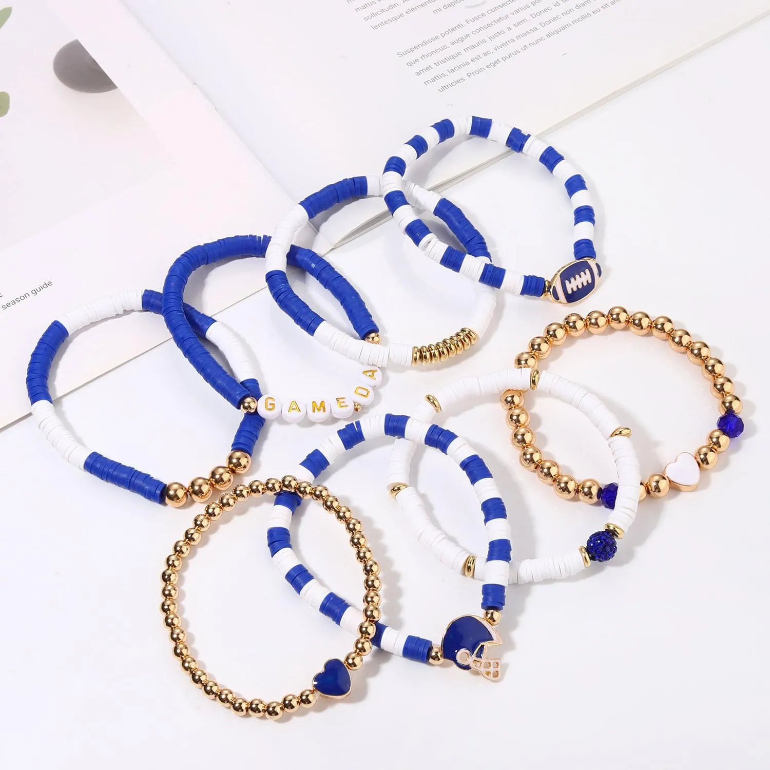 Heishi Bracelets for Women Clay Beaded Stretch Bracelets Stackable Friendship Bracelet Set Summer Beach Accessories Outfits Jewelry Gifts