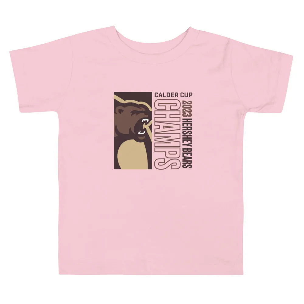 Hershey Bears 2023 Calder Cup Champions Toddler Icon Short Sleeve T-Shirt
