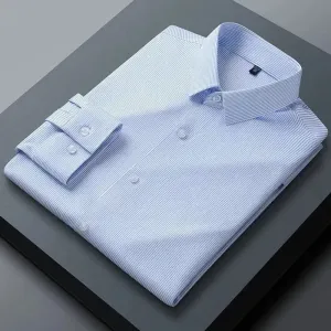High Quality Stretch Anti-Wrinkle Men's Shirts Long Sleeve Dress