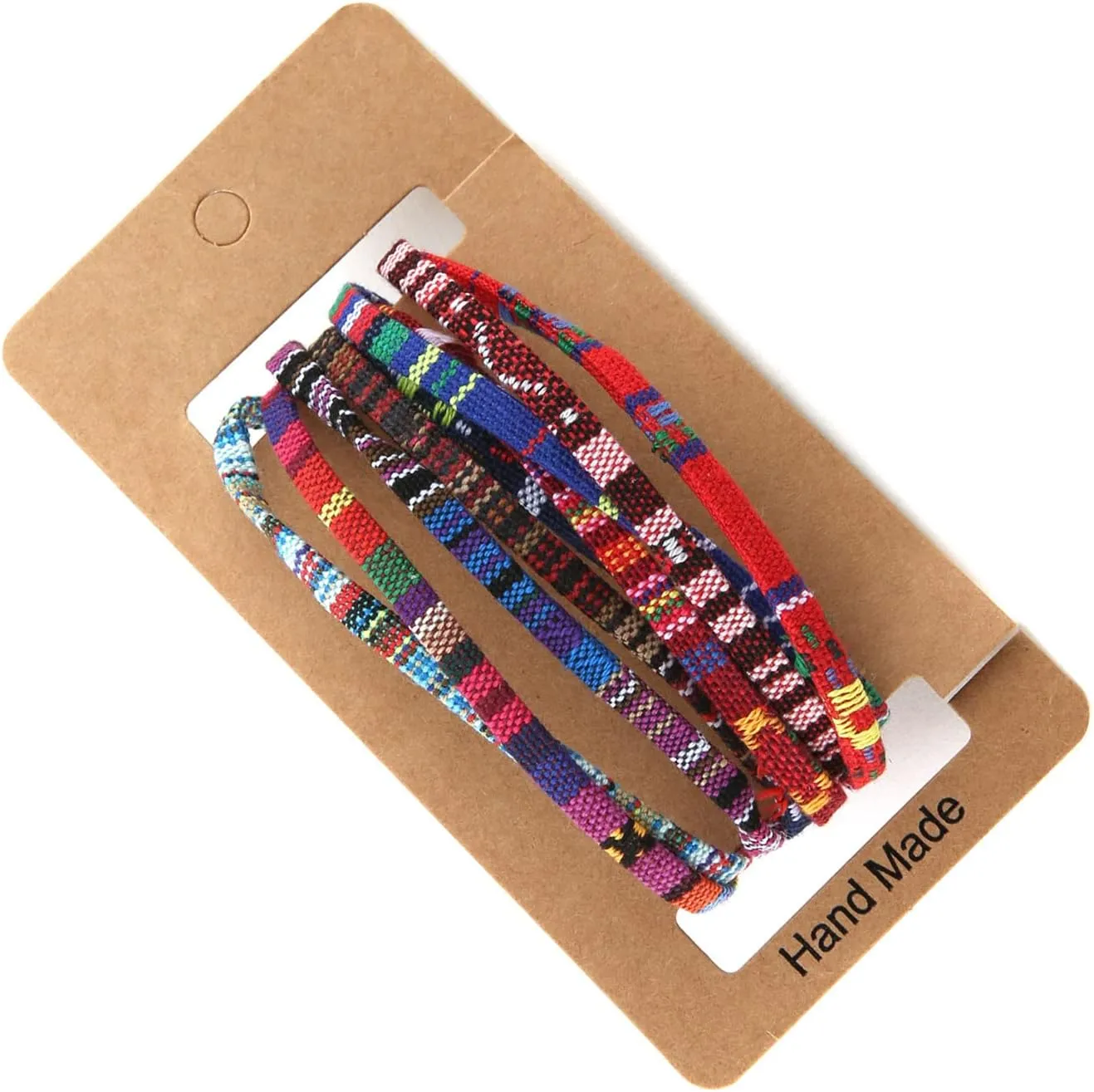 HZMAN Mix 6 Wrap Bracelets Men Women, Hemp Cords Ethnic Tribal Bracelets Wristbands (Mix 6 Wrap)