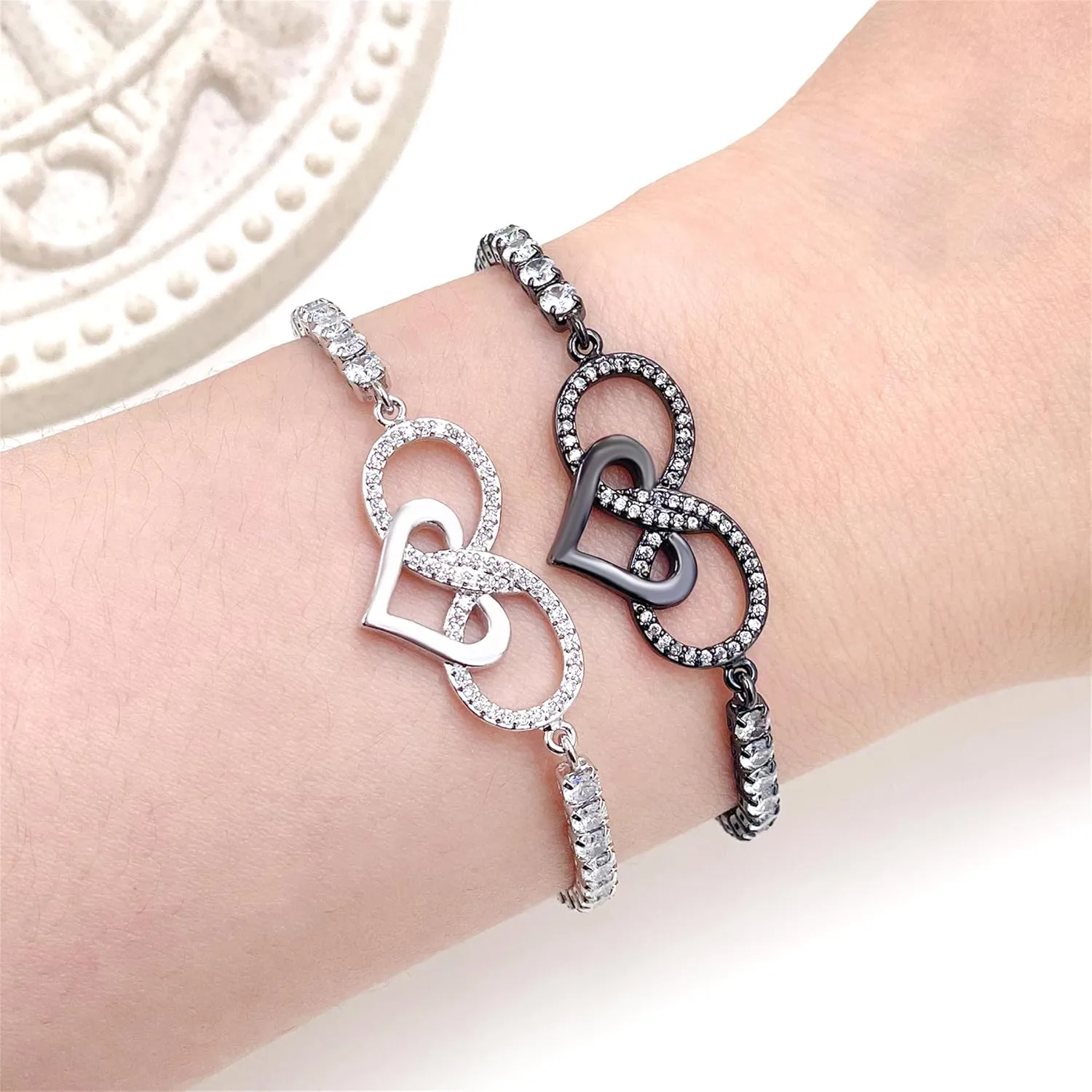 Infinity Symbol Bracelet Love Tennis Bracelet Unlimited Friendship Bracelet Relationship Bracelet for Her