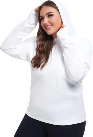 Inno UPF 50  Plus Size Workout Shirt for Women Long Sleeves Moisture Wicking Tshirt Running Hiking Sports Tops