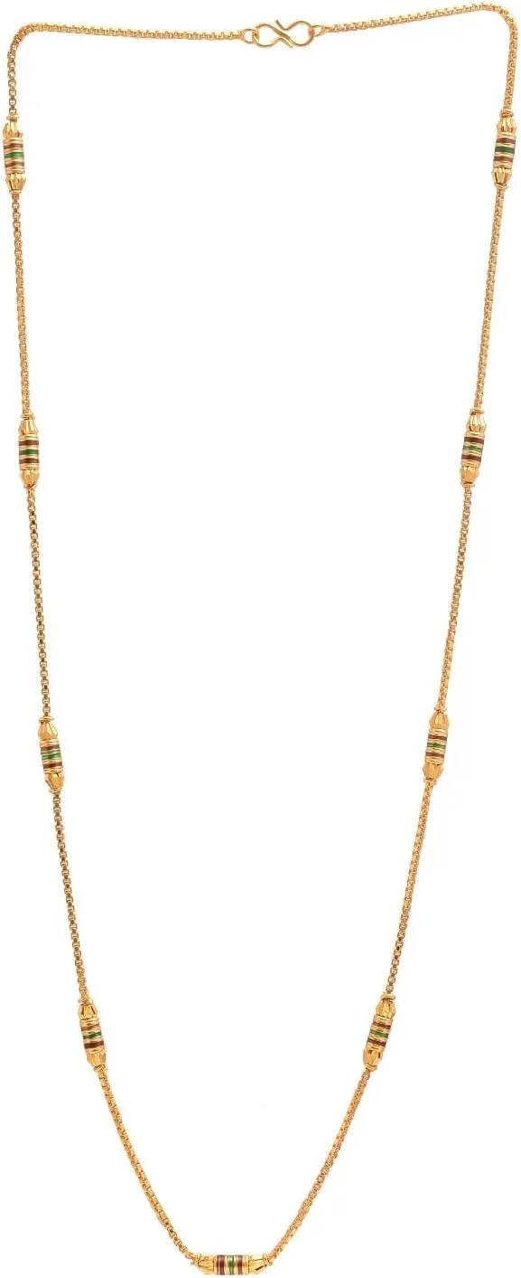 Jewar Mandi golden Chain Necklace for women and men