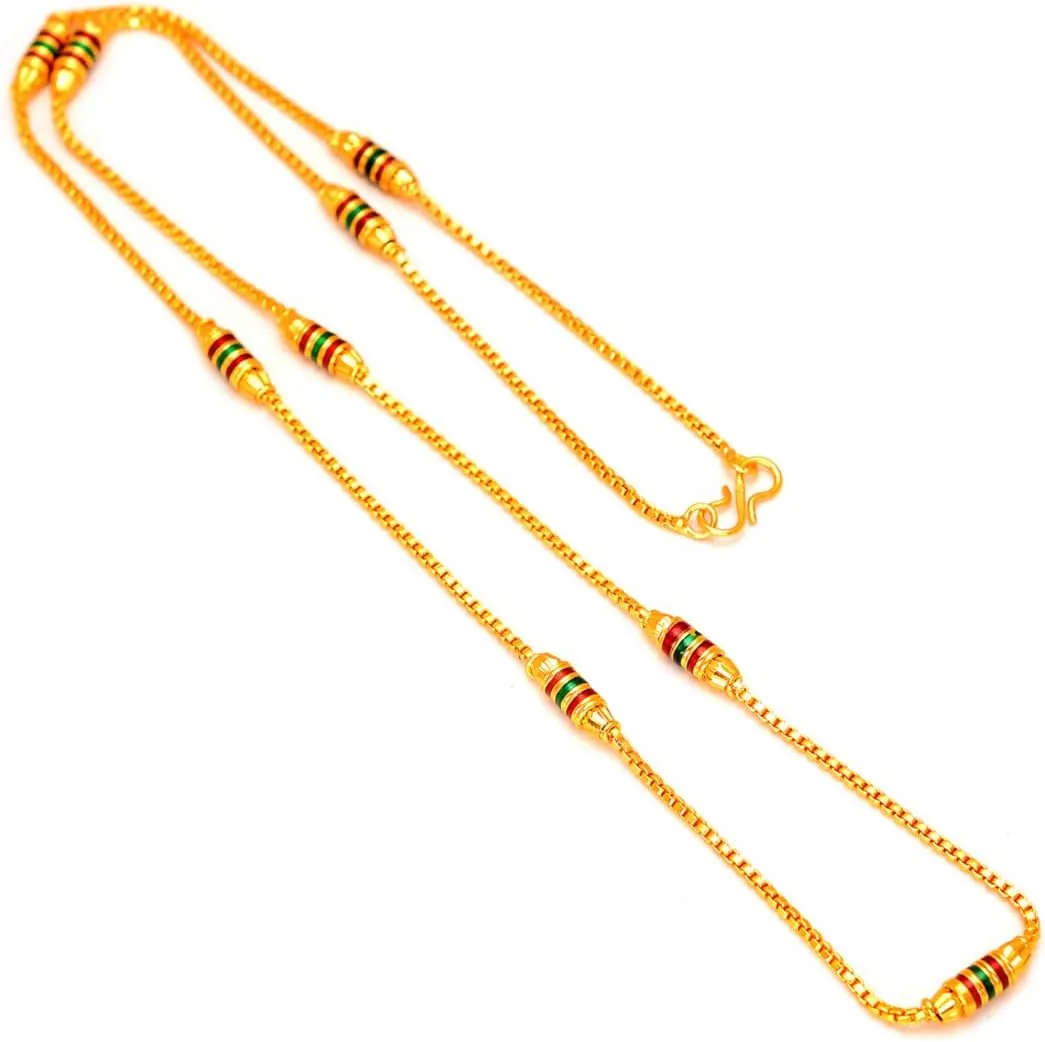 Jewar Mandi golden Chain Necklace for women and men