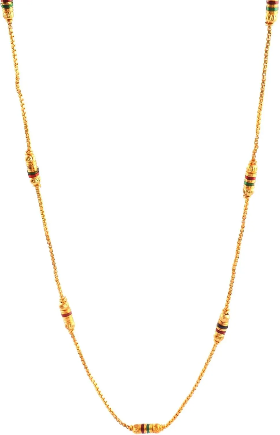Jewar Mandi golden Chain Necklace for women and men