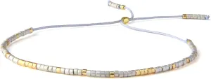 KELITCH Bohemian Crystal Bracelets Miyuki Beaded Bracelets Woven Friendship Bracelets for Women