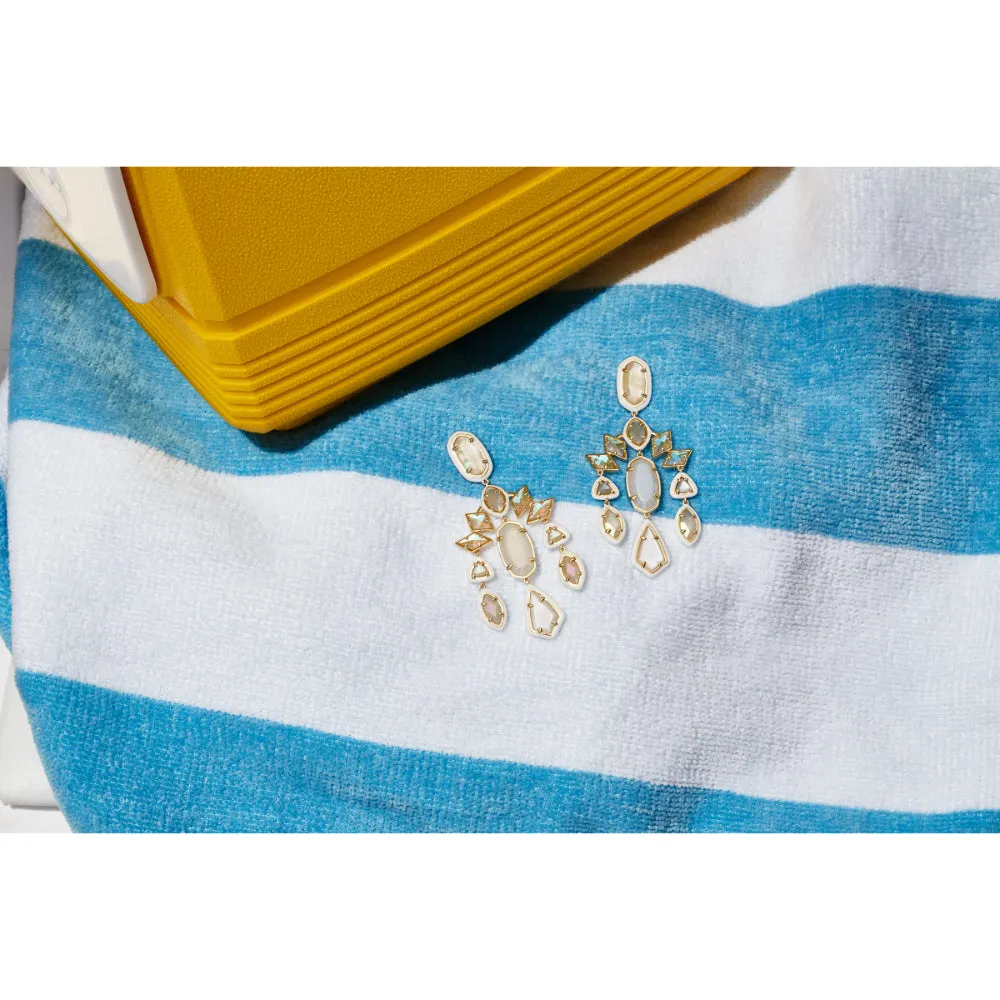 Kendra Scott Greta Gold Statement Earrings