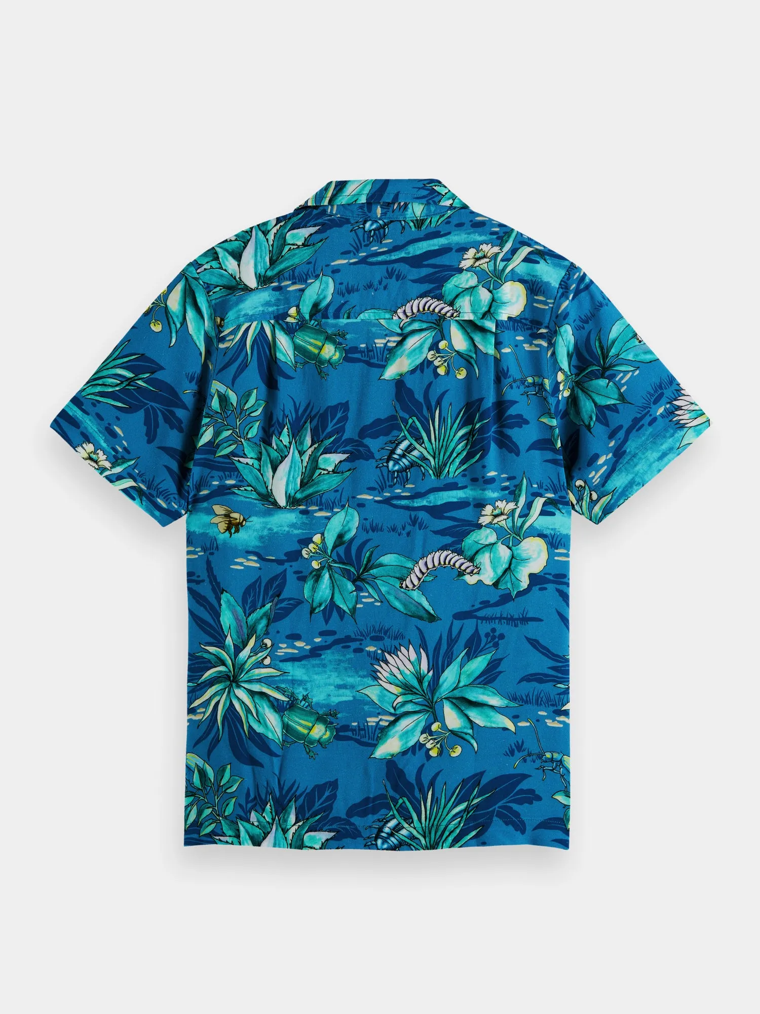 Kids - Relaxed-fit printed camp shirt