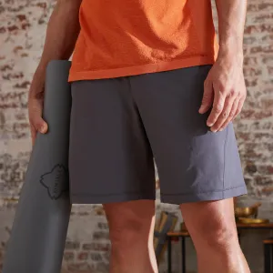 Kimjaly Men's Woven Dynamic Yoga Shorts