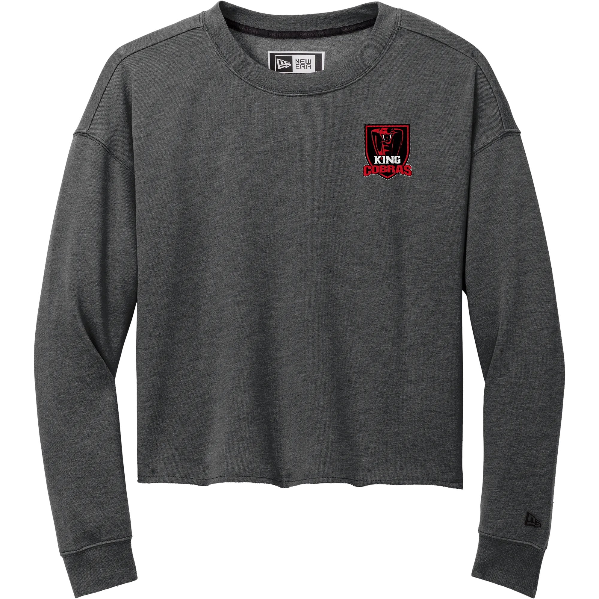 King Cobras New Era Ladies Tri-Blend Fleece Crop Crew
