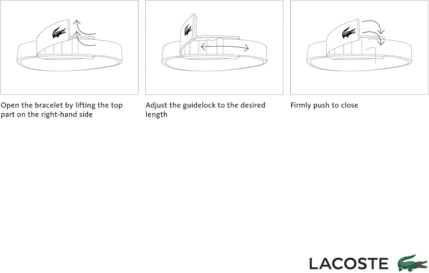Lacoste Jewelry L.12.12 Silicone Bracelets