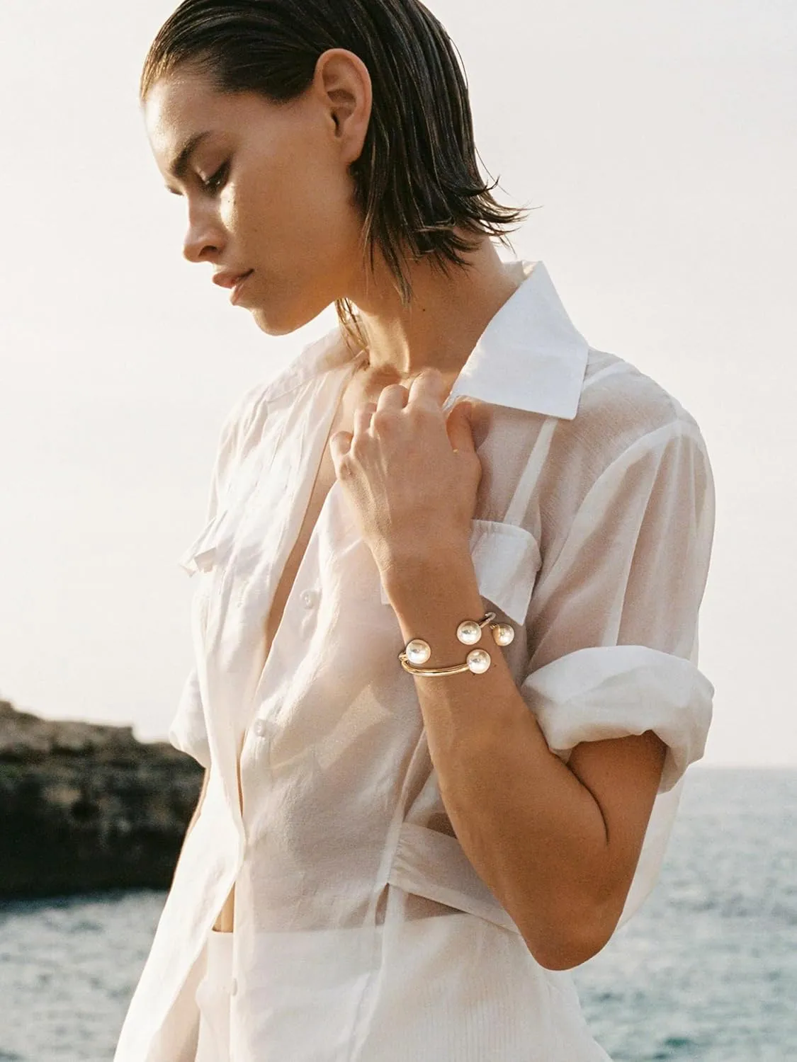 Long tiantian Gold Bracelets for Women, Gold Bangles for Women Chunky Bangle Bracelets for Women Bracelets Stack Tarnish Free Gold Jewelry Set of 3 for Women Accessories for Her Gifts