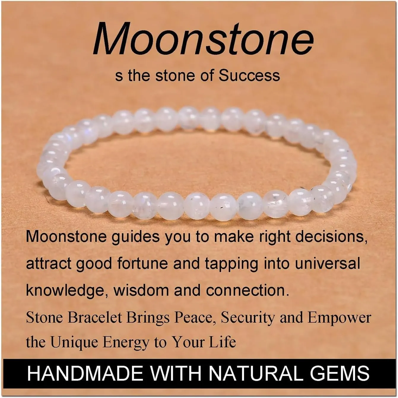 Long tiantian Moonstone Bracelet Glow in the Dark Bracelets Moonstone Jewelry for Women Crystal Bracelet Glow in the Dark Jewelry for Women Trendy Gifts for Christmas
