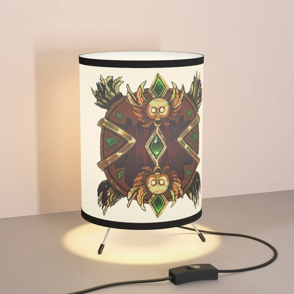 Magic Counter Shield Tripod Lamp with High-Res Printed Shade, US/CA plug