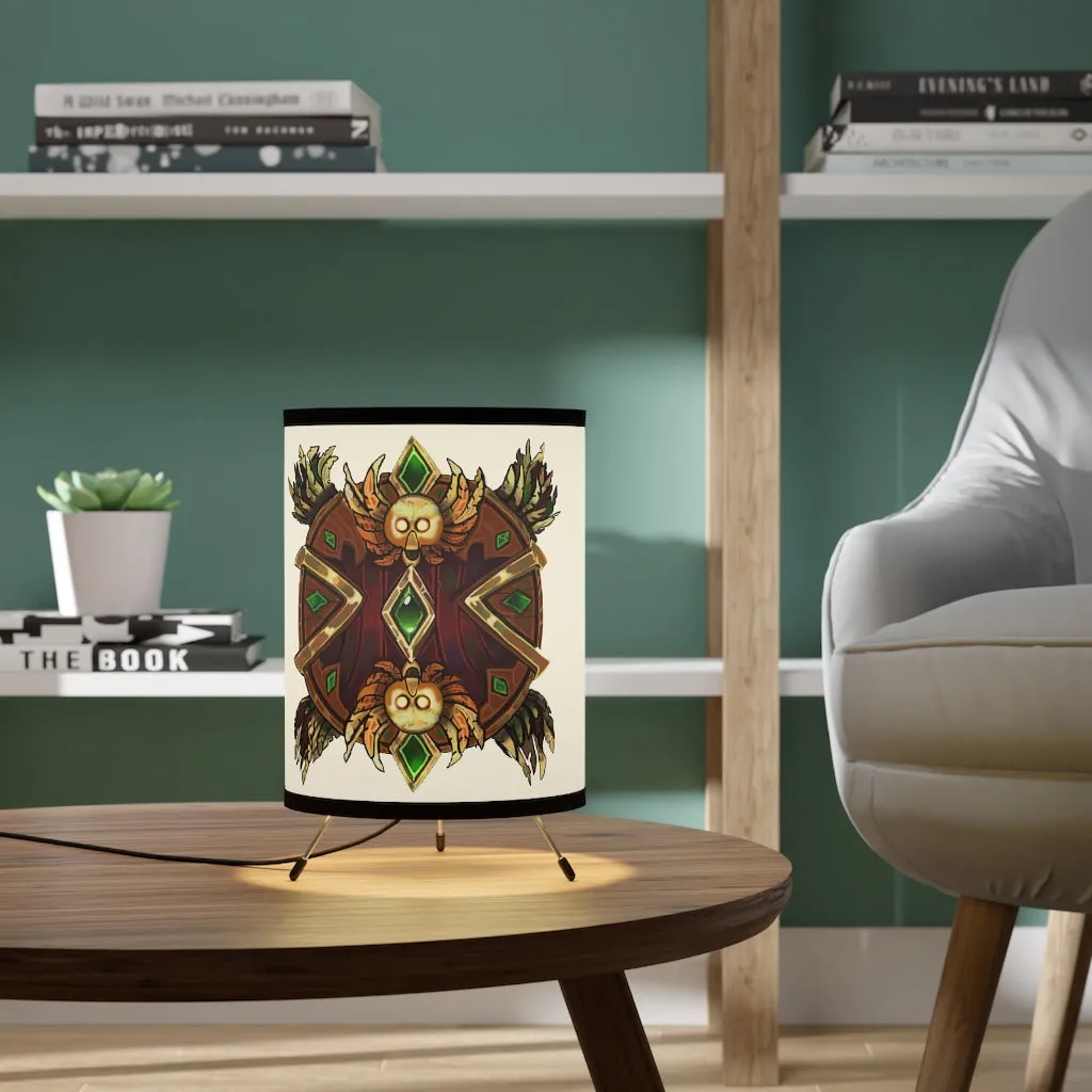 Magic Counter Shield Tripod Lamp with High-Res Printed Shade, US/CA plug