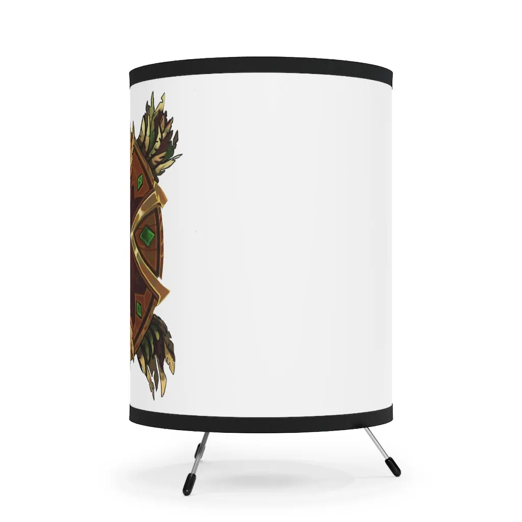 Magic Counter Shield Tripod Lamp with High-Res Printed Shade, US/CA plug