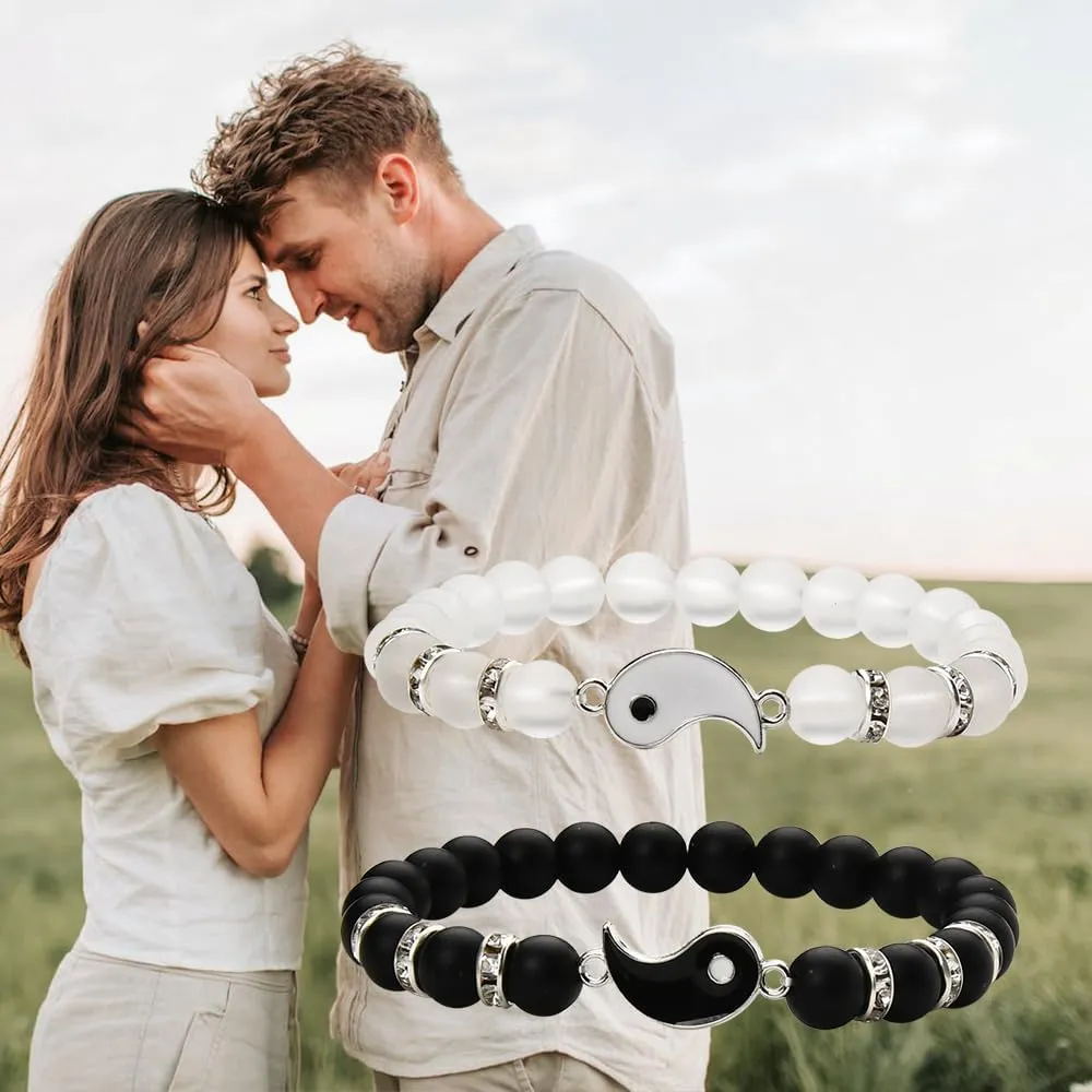 Matching Couple Bracelets Gifts for Girlfriend Boyfriend BirthdayGifts for Her Him Anniversary Wedding Gift